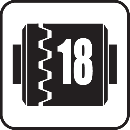 ปรับแรงบิตได้ 18 ระดับ Torque Setting 18