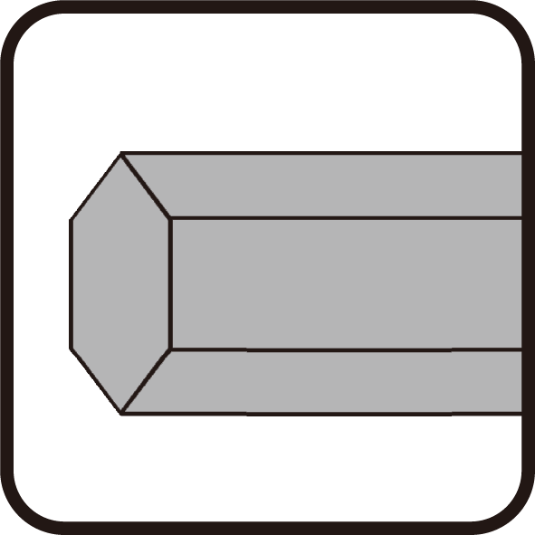 Hex shank