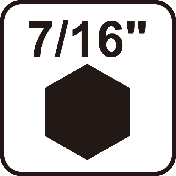 7/16" Hex shank