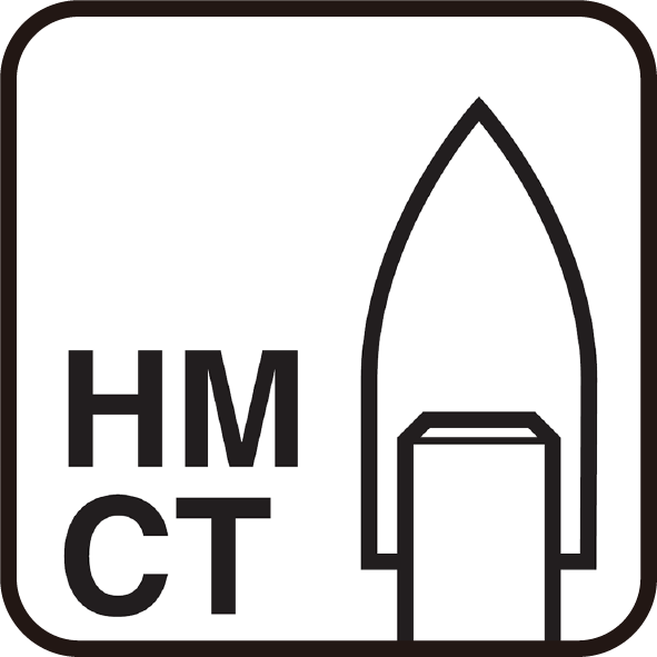 Tungsten carbide tip for glass bit